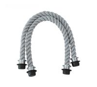 CZHJM 1 Par 45/70CM Reemplazo De Mango De Cuerda Beige/Negro para Obag Craft O Bag Asas Cortas/Largas Asas De Bolsa De Cuerda Asa De Cuerda para Fabricación De Bolsas