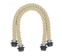 CZHJM 1 Par 45/70CM Reemplazo De Mango De Cuerda Beige/Negro para Obag Craft O Bag Asas Cortas/Largas Asas De Bolsa De Cuerda Asa De Cuerda para Fabricación De Bolsas