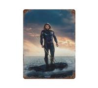 CZJHUDSU Póster de la película Aquaman y el reino perdido para decoración de pared, póster de metal moderno, decoración de bar, 40 x 30 cm