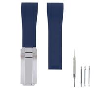 Czjiaqh Correa de reloj de goma de 20 mm para hombre, compatible con Rolex Daytona, negro, verde, agua, fantasma, deportes al aire libre, correa de reloj de silicona, accesorios para mujer (hebilla