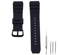 Czjiaqh Correa de reloj de resina de 22 mm para hombre compatible con Casio 017275-7 10406454 MDV106G AMW320R compatible con Seiko deportes al aire libre impermeable correa de reloj de goma accesorios