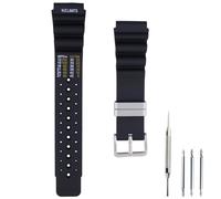 Czjiaqh Correa de reloj de silicona para hombre de 20 mm, 22 mm, 24 mm, accesorios compatibles con Citizen Outdoor Sports, impermeable, correa de reloj de goma para mujer (negro, 22 mm)