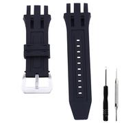 Czjiaqh Hebilla de correa de reloj de goma para hombre compatible con Invicta Subaqua Reserve 0902 0903 0904 0908 0911 0912 0915 0918 0919 0920 correas de reloj de silicona impermeables para deportes