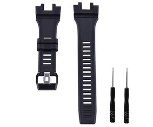 Czjiaqh Hebilla de correa de reloj de resina para hombre compatible con Casio G Shock GBA-900CB GBA900UU GBA-900 deportes al aire libre impermeable correa de reloj de goma accesorios para mujer (negro