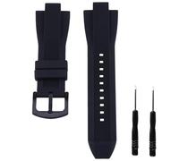 Czjiaqh Hebilla de correa de reloj de silicona para hombre de 13 mm x 29 mm compatible con Michael Kors MK8152 MK8295 MK8356 MK8380 MK9016 MK9026 para deportes al aire libre, correa de goma