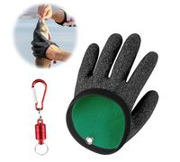 CZlinOduMMX - Guante de pesca, anticortes, con hebilla magnética, impermeable para pescador, caza, mano izquierda