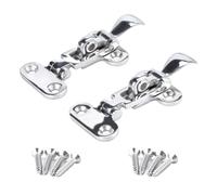 CzmAczMwg 2 Piezas, escotilla para casillero de Barco, pestillo antisonajero, Abrazadera de Acero Inoxidable 316, 4-3/8 Pulgadas, Compatible con Fila de Vela, esquife, Barco, yate