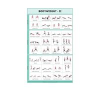 CZMDKEXM Calisthenics Workout Progressions Metal Chart Bodyweight Training Guide Home Exercise Fitness Wall Decor for Gym Garage Room 8 X 12 inch