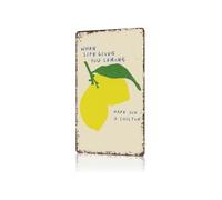 CZMDKEXM Classic Tin Sign Lemonade Advice Motif Wall Decor for Kitchen Lounge Game Room Studio 8 X 12 inch