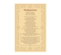 CZMDKEXM Education Metal Sign Historic Creeds and Prayers Scripture Wall-Art for Sunday School Home Worship Decor 8 X 12 in