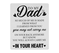 CZMDKEXM Gift for Dad Metal Tin Sign World’s Greatest Father Quote Rustic Wall-Art Fathers Day Birthday Christmas Gift from Son Daughter 8 X 12 inch