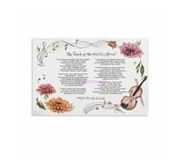 CZMDKEXM Gift Idea Tin Sign Inspirational Wall-Art Featuring The Masters Hand Poem for Pastor Prayer Room 8 X 12 in
