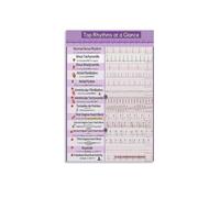 CZMDKEXM Nursing Student Reference Poster EKG Arrhythmia Recognition Cardiac Rhythm Chart Guide for Study Room Office Decor 8 X 12 in
