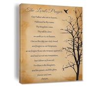 CZMDKEXM Our Father The Lords Prayer Canvas Wall-Art Print for Office Decor(Unframed,16x24inch(40x60cm))