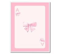 CZMDKEXM Trendy Preppy Girl Room Decor Canvas Wall-Art Coquette Bow Aesthetic Poster(Framed,16x24inch(40x60cm))