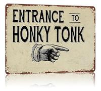 CZMDKEXM Vintage Saloon Themed Metal Sign High Definition Print Rust Resistant Wall Plaque Gift for Indoor Outdoor (8 X 12 in)