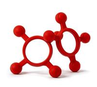 CZMYCBG 2 Unidades de Amortiguadores de Silicona Blanda para Las Palas de Arcos Recurvos; Amortiguadores para Arcos Recurvos y Arcos Largos; Herramienta para Tiro con Arco(Red)