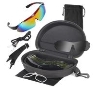 CZMYCBG Gafas de Ciclismo Polarizadas para Hombre, Gafas de Sol Deportivas con 5 Lentes Intercambiables para Correr, Jugar al Pickleball, al Béisbol y Practicar Actividades al Aire Libre