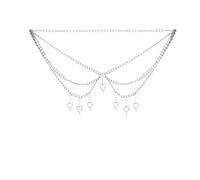 CZMZHFC Cinturón de cadena punk gótico para mujer, cinturón de cadena de cuero gótico vanguardista, cinturón ajustable para rave, festival, rock, accesorios de moda negra para cuerpo de vaquera
