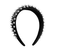 CZMZHFC Diadema gótica punk con pinchos, accesorio para el pelo de roca negra, accesorio esencial para Halloween, cosplay, diadema gótica para mujer, juego de pinzas para el pelo para estilo escénico