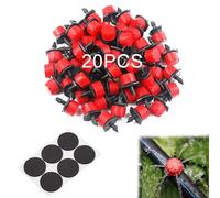 CZNBZIU 2 Unids 1/4 Pulgadas Ajustable Micro Sistema De Irrigación Por Goteo Riego Rociadores Anti-Obstrucción Emiter Goteo Red Garden Supplies