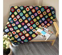 CZQLWW Manta de Ganchillo Hecha a Mano, Estilo suéter, Regalo Durante Todo el año, para Interiores y Exteriores, para sofá, edredón, Cama, reclinable, Sala de Estar, Dormitorio, decoración de 59 x 39