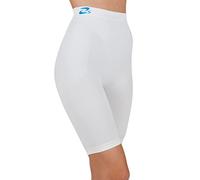 CzSalus Pantaloncito Corto Anti-Celulitis, tratados con nanopartículas de Plata - Blanco tamaño XL