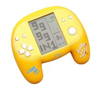 CZT Consola de Juegos con Mango de Ladrillo 4,1 Pulgadas Excelente Agarre 2574 en 1 Portátil Juegos de Bloques de Rompecabezas Retro Reproductor Niños y Estudiantes (Amarillo)