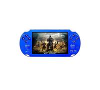 CZT Consola de Videojuegos de 4,3 Pulgadas y 8 GB Integrada en 2100 Juegos Gratuitos para Múltiples Simuladores Consola de Juegos Portátil Salida de Vídeo/Música TV Juego Archivado Regalos(Azul)