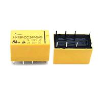 CZVJUKBYP 10 Uds relés HK19F-DC3V DC5V DC9V DC12V DC24V-SHG 8PIN 1A/125VAC 2A/30VDC(HK19F-DC3V-SHG)