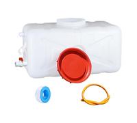 CZXMD Deposito de Agua Grande con Grifo, Garrafa Agua PortáTil Blanco Sin BPA, Plastico, Potable, Alimentario, HDPE, para Acampadas, Caravana, Camper, Emergencias y Jardines(Size:80L)