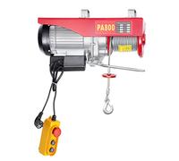 Czyurachel Cabrestante Eléctrico, 1300w 800 Kg Electric Winch Lifting Hoist Motor Cabrestante De Cobre Puro Equipado Con Cable De Metálico De 12 M, Uso Para Garaje O Taller