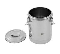 Czyurachel Cubo aislado de acero inoxidable de 20 L, barril redondo de acero inoxidable, dispensador de bebidas aislado, recipiente térmico de acero inoxidable, dispensador Beverage para restaurantes
