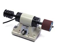 czyuRachel Leather Polisher Burnishing, 350 W Máquina pulidora Machine Edge Grinder Vegetable Leather Lijadora de bordes 0-8000 rpm Ajustable con cabezal de lijado de madera de rosa