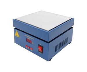 Czyurachel Placa calefactora de 800 W, placa caliente de laboratorio a 400 °C, estación de soldadura PCB, 20 x 20 cm, zona de calefacción, anillo de soldadura digital LED para calefacción de