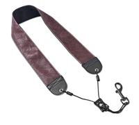 Czzmy Correa para el cuello para saxofón, arnés para el cuello de saxofón soprano Bari, accesorios de instrumentos musicales (1 marrón tallado)