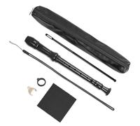 Czzmy Flauta dulce para niños, principiantes, soprano, mango alemán, 8 agujeros, para adultos (negro)