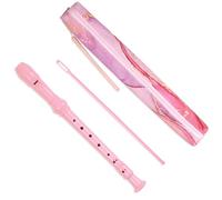 Czzmy Instrumento de grabación para principiantes, niños y adultos, flauta de música soprano de 8 agujeros con varilla de limpieza y bolsa para escuela, estudiantes, entretenimiento en casa (2 tintas