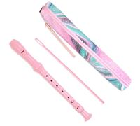 Czzmy Instrumento de grabación para principiantes, niños y adultos, flauta de música soprano descant de 8 agujeros con varilla de limpieza y bolsa de estuche para escuela, estudiantes, entretenimiento