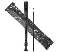 Czzmy Soprano Flauta Dulce Para Niños Principiantes,Flautas Dulces Soprano 8 Agujeros con Herramienta de limpieza, Regalo Para Niños,Principiantes,Jugadores Profesionales(2-Mármol negro)