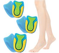 CZZSiug - 3 pares de taloneras de gel, almohadillas de silicona para fascitis plantar, espolón de talón y dolor de Aquiles, cojines de talón de apoyo absorbente (tamaño grande)