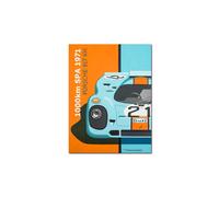 (D-70x100cm Sin marco) 24 Horas de Le Mans Imágenes Impresión en lienzo Pintura en lienzo de deportes