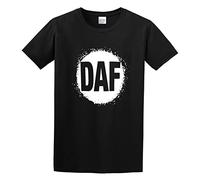 D.A.F. Print Unisex T-Shirts Men tee Cotton Tops Black Shirt M