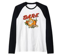 D.A.R.E. 2 Cool 4 Drugs Old School Tattoo Daren The Lion PSA Camiseta Manga Raglan