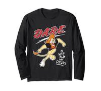 D.A.R.E. Daren Keep Kids Off Drugs Chalk Writing 90's PSA Manga Larga