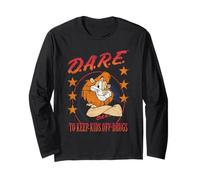 D.A.R.E. Daren The Lion with Stars Keep Kids Off Drugs PSA Manga Larga