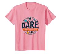 D.A.R.E. To Be Different - Arte Gráfico Inspirador Camiseta, Niños, Rosado, 6 años