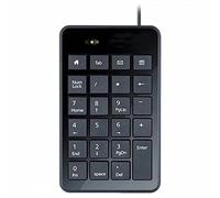 D/A Teclado numérico USB, contabilidad financiera silenciosa escribiendo 10 teclas numéricas numéricas, cable compacto numérico clave extensión externa teclado Dewu