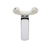 D&A WH-0101 - Colgador de pared para guitarras con cuellos de hasta 2-1/8 pulgadas, color blanco y cromado
