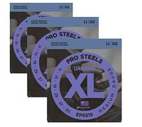 D 'Addario cuerdas para guitarra eléctrica | pro-steels | EPS515 | media |, 3 unidades